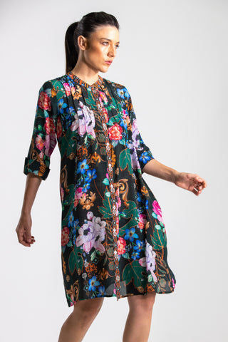 MIRAMARE GARDEN - PINTUCK DRESS