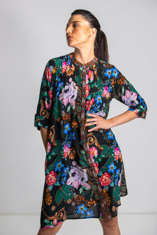 MIRAMARE GARDEN - PINTUCK DRESS