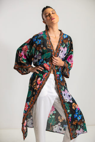 MIRAMARE GARDEN - KIMONO LONG SHRUG