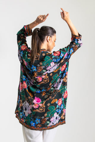 MIRAMARE GARDEN - KIMONO SHORT SHRUG