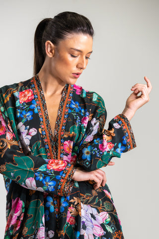 MIRAMARE GARDEN - KIMONO SHORT SHRUG