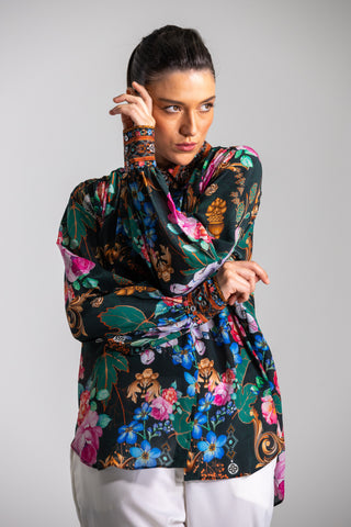MIRAMARE GARDEN - PUFF SLEEVE SHIRT
