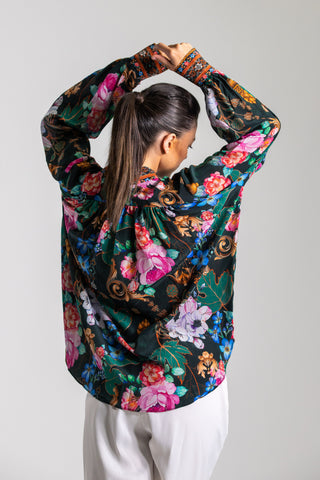 MIRAMARE GARDEN - PUFF SLEEVE SHIRT