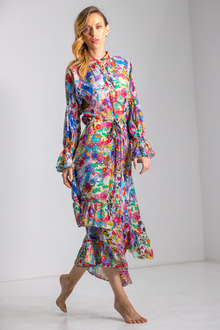 BOBOLI GARDENIA - UNEVEN HEM DRESS