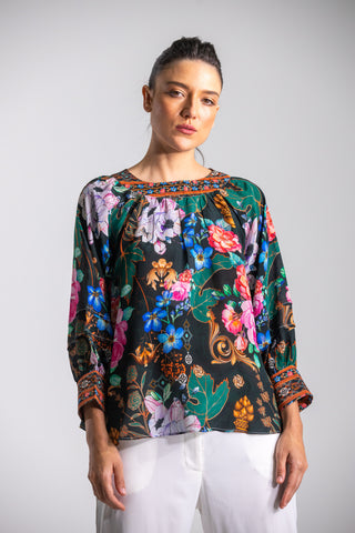 MIRAMARE GARDEN - BOATNECK TOP