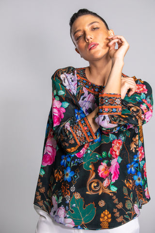 MIRAMARE GARDEN - BOATNECK TOP