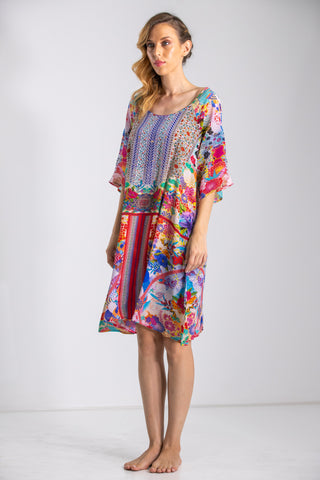 BOBOLI GARDENIA - SLIT SLEEVE DRESS