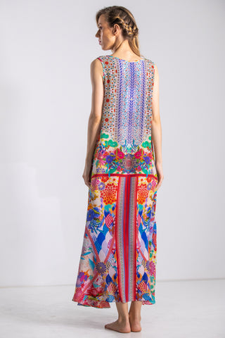 BOBOLI GARDENIA - FLOWING MAXI DRESS