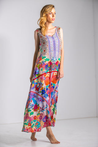 BOBOLI GARDENIA - FLOWING MAXI DRESS