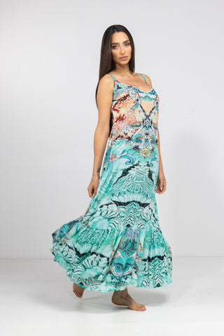 GOLDCOAST - FRILL STRAP MAXI