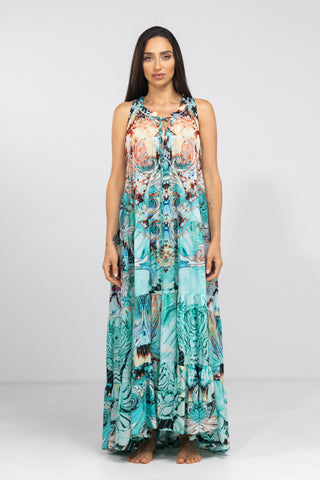 GOLDCOAST - FRILL ARMHOLE MAXI DRESS