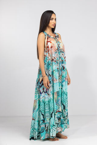 GOLDCOAST - FRILL ARMHOLE MAXI DRESS