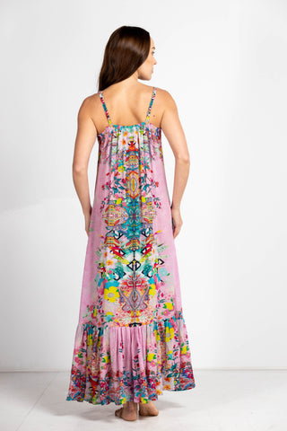 KEUKENHOF - FRILL STRAP MAXI DRESS