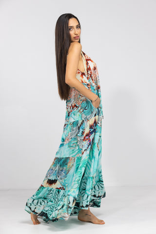 GOLDCOAST - FRILL ARMHOLE MAXI DRESS