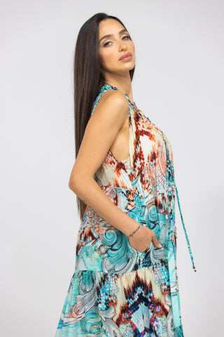 GOLDCOAST - FRILL ARMHOLE MAXI DRESS