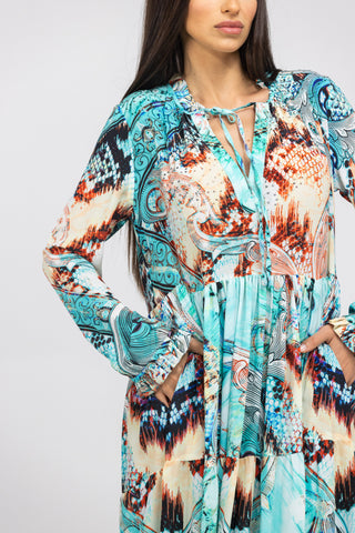 GOLDCOAST - FRONT PLACKET MAXI DRESS