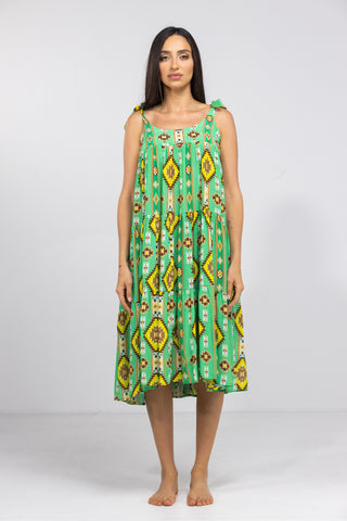 MELBOURNE - TIE KNOT SHOULDER MAXI DRESS