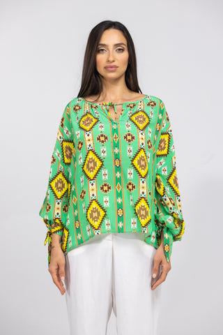 MELBOURNE - KNOT CUFF LONG SLEEVE TOP