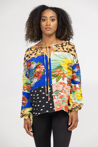 PERTH - KNOT CUFF LONG SLEEVE TOP