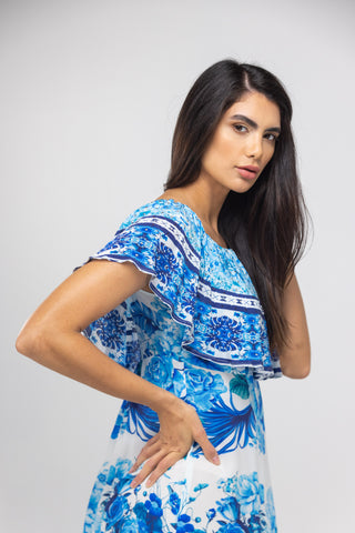 SYDNEY - FRILL NECK DRESS SHORT