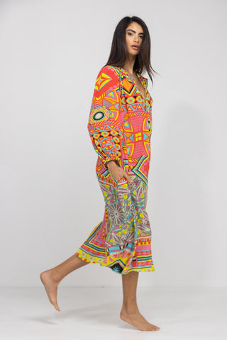HOBART - V NECK DRESS LONG