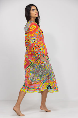 HOBART - V NECK DRESS LONG