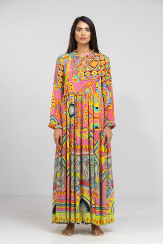 HOBART - FRONT PLACKET MAXI DRESS