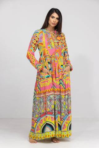 HOBART - FRONT PLACKET MAXI DRESS