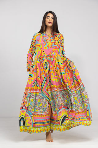 HOBART - FRONT PLACKET MAXI DRESS