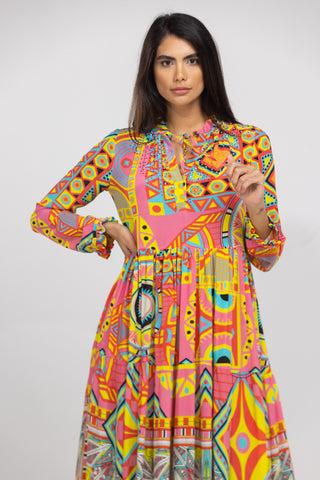 HOBART - FRONT PLACKET MAXI DRESS