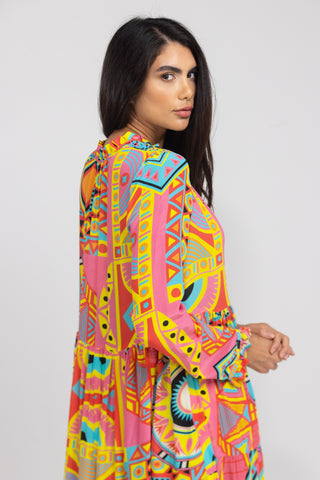 HOBART - FRONT PLACKET MAXI DRESS